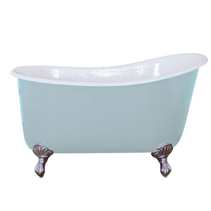 Hurlingham Shelley Small | Freestanding  Cast Iron Clawfoot Slipper Bath - 1370mm