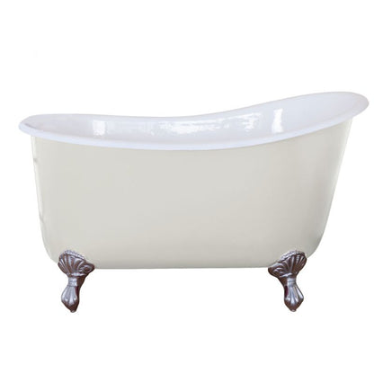 Hurlingham Shelley Small | Freestanding  Cast Iron Clawfoot Slipper Bath - 1370mm