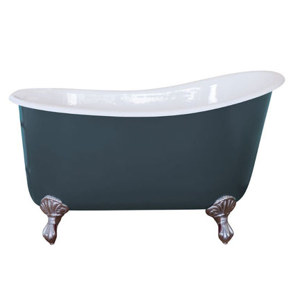 Hurlingham Shelley Small | Freestanding  Cast Iron Clawfoot Slipper Bath - 1370mm