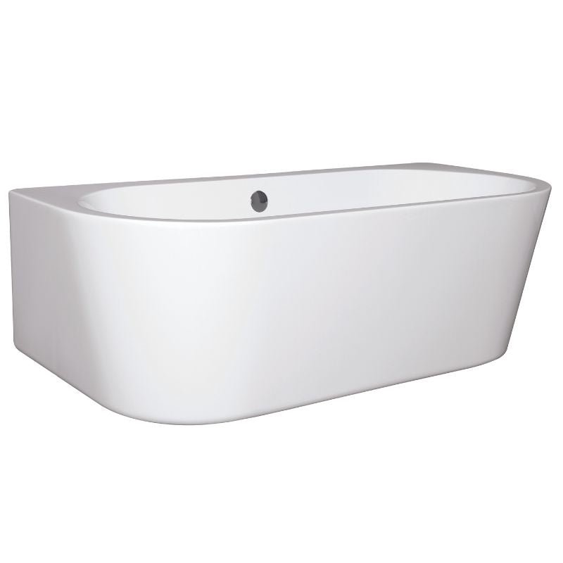 Ancora Round Back To Wall Bath - 1640mm x 590mm - Soak & Luxproduct_vendor#BC-BAS055#