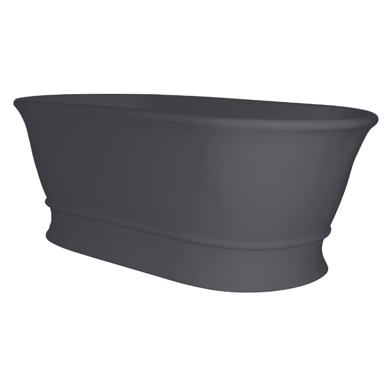 Aurelius Oval Freestanding Bath with Overflow 1740mm x 760mm - No Waste - Soak & Luxproduct_vendor#GunmetalBC - BAB030GMGunmetal#