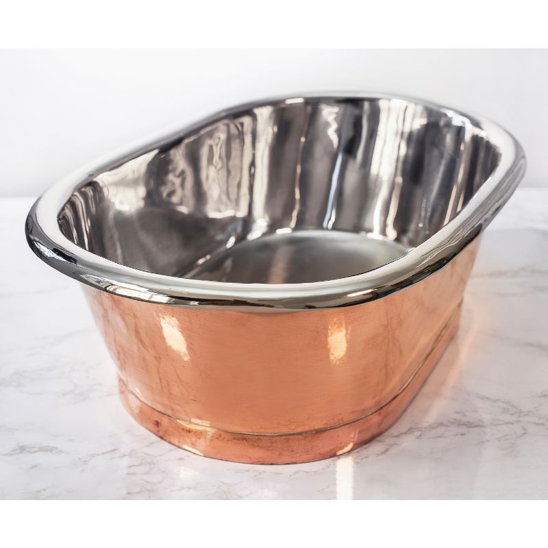 Bc Designs Nickel & Copper Countertop Basin | Oval