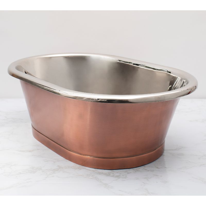 Bc Designs Antique Copper & Nickel Countertop Basin | Oval