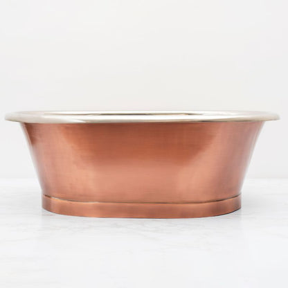 Bc Designs Antique Copper & Nickel Countertop Basin | Oval