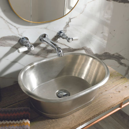 Bc Designs Tin Countertop Basin | Oval