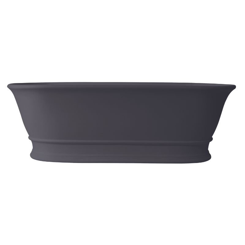 Bampton Oval Freestanding Bath with Plinth 1555mm x 740mm - No Waste - Soak & Luxproduct_vendor#GunmetalBC - BAB032GMGunmetal#