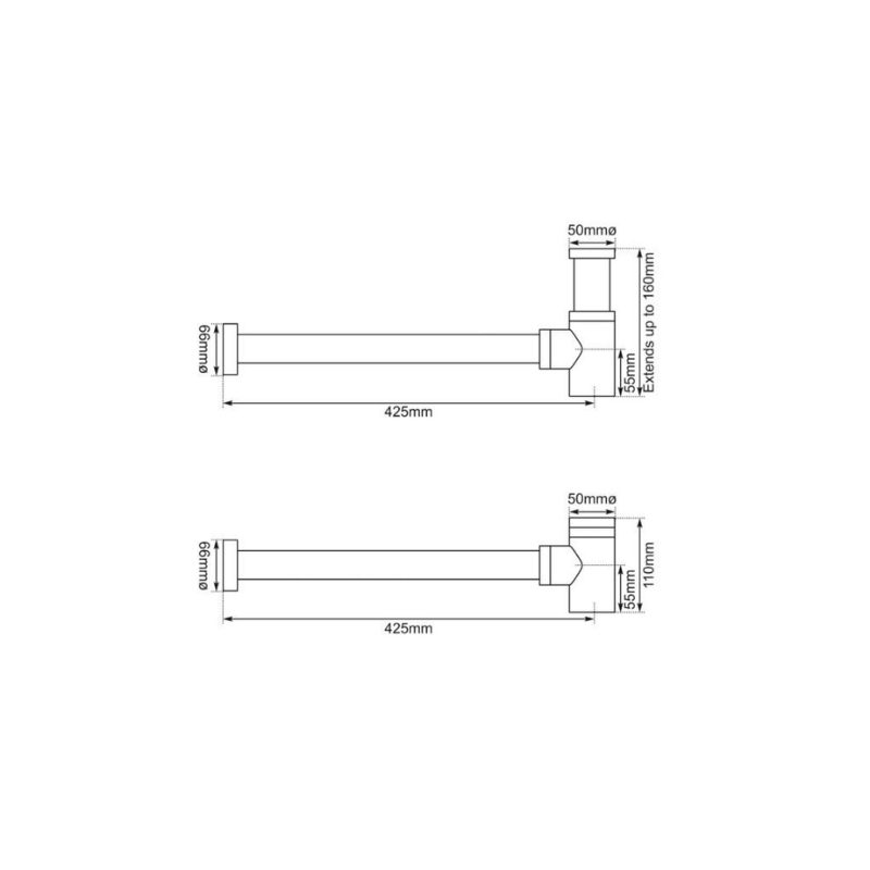 Basin Bottle Trap Brass - Soak & Luxproduct_vendor#HH-BWP015#