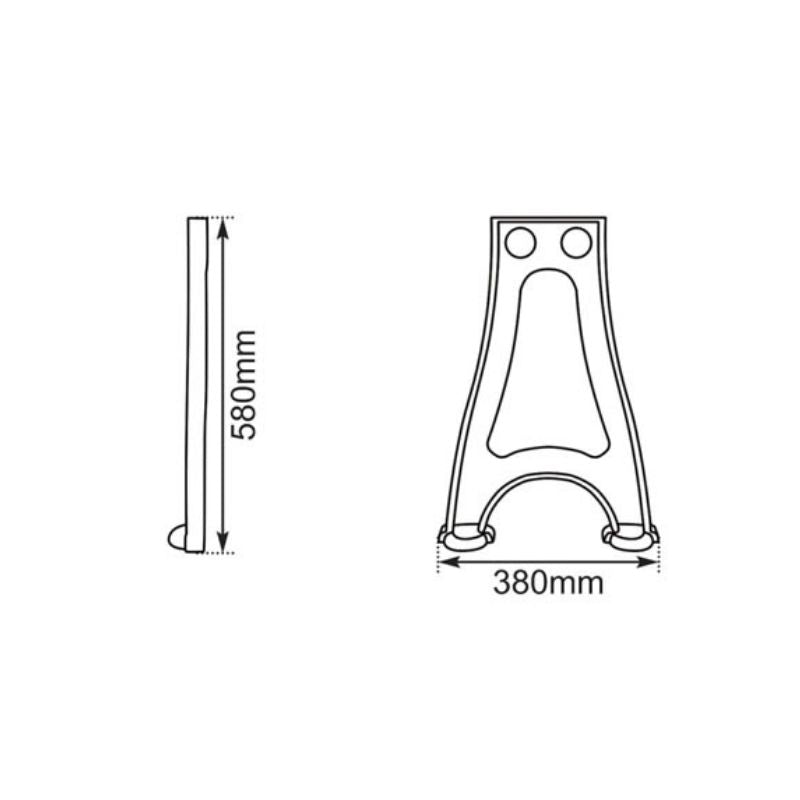 Basin Cube Cast Iron Leg - Soak & Luxproduct_vendor#HH-RX517 (Basin Stand)#