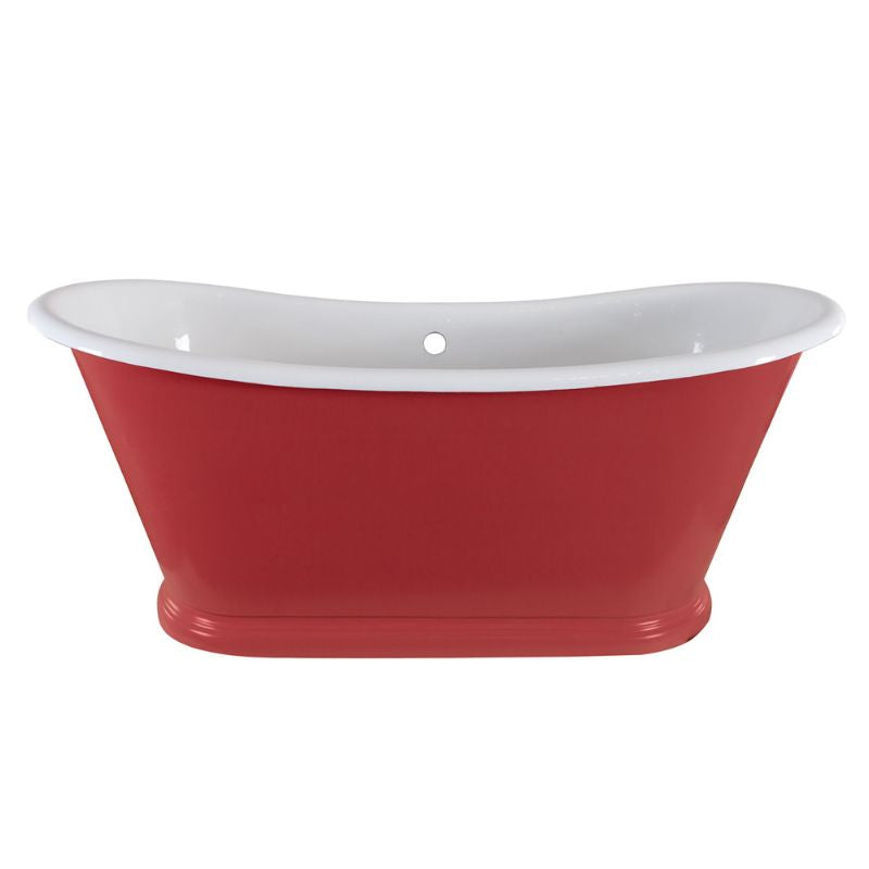 Hurlingham Caravel Bateau | Freestanding Cast Iron Roll Top Bath - 1675mm