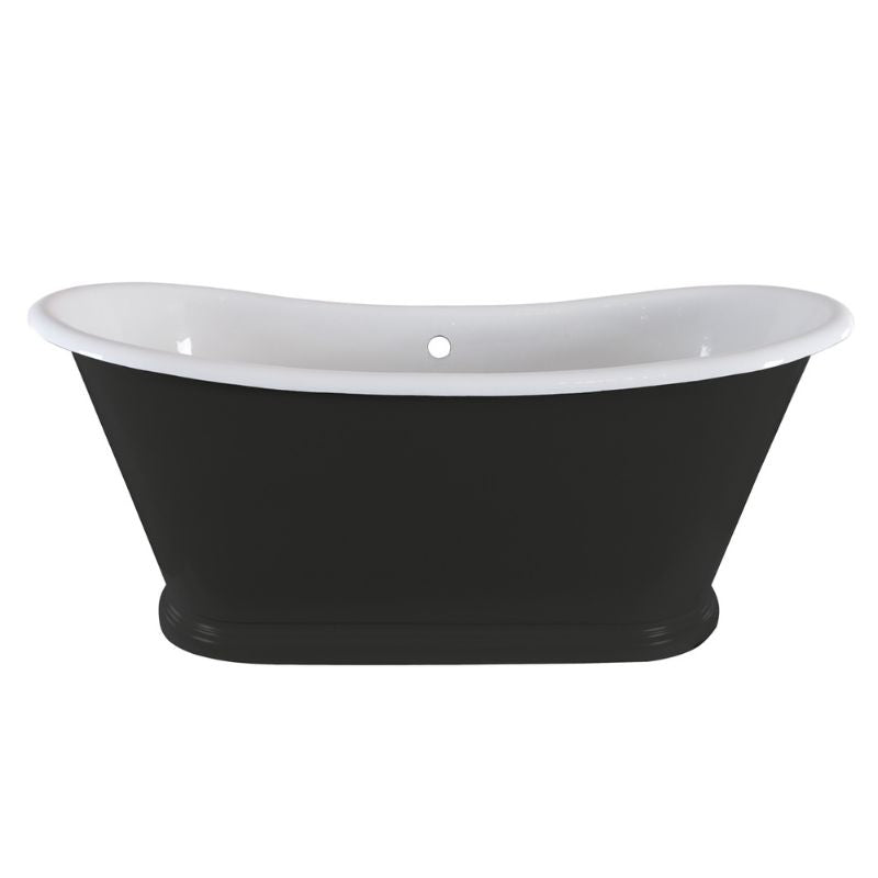 Hurlingham Caravel Bateau | Freestanding Cast Iron Roll Top Bath - 1675mm