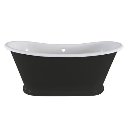 Hurlingham Caravel Bateau | Freestanding Cast Iron Roll Top Bath - 1675mm