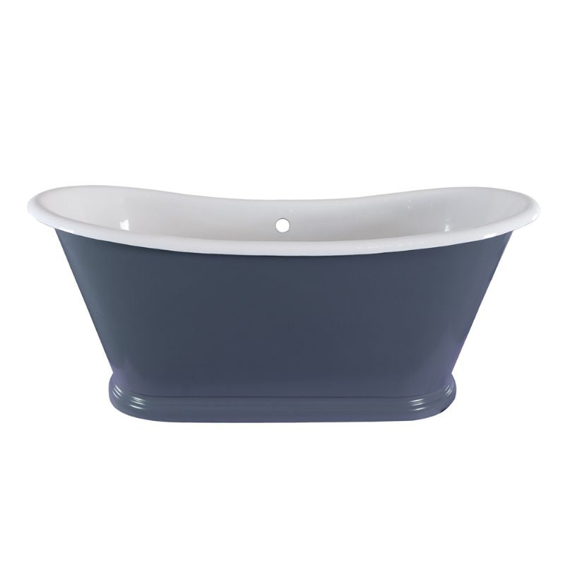 Hurlingham Caravel Bateau | Freestanding Cast Iron Roll Top Bath - 1675mm