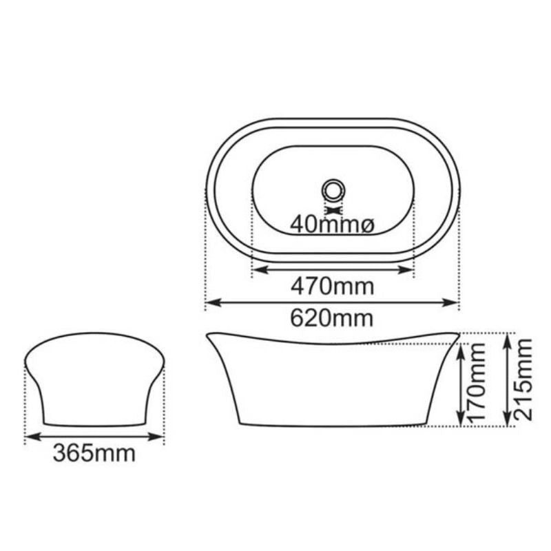 Hurlingham Copper Bateau Basin With Nickel Interior & Exterior