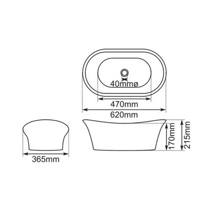 Hurlingham Copper Bateau Basin With Nickel Interior