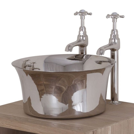 Hurlingham Copper Tub Basin With Nickel Interior & Exterior