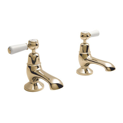 Bc Designs Victrion Deck Mounted Lever Bath Pillar Taps