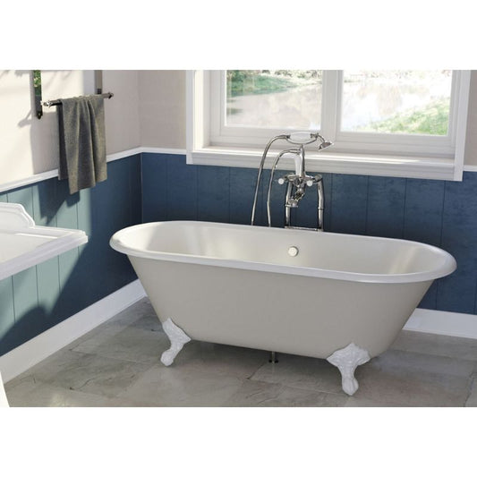 Hurlingham Dryden | Freestanding Cast Iron Bath Bath With Feet - 1700mm