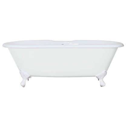 Hurlingham Dryden | Freestanding Cast Iron Bath Bath With Feet - 1700mm