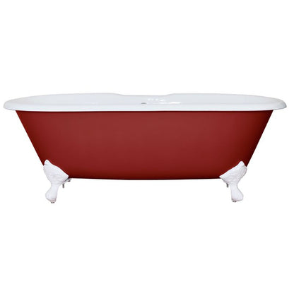 Hurlingham Dryden | Freestanding Cast Iron Bath Bath With Feet - 1700mm