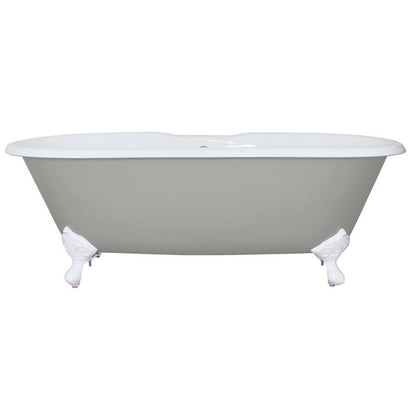 Hurlingham Dryden | Freestanding Cast Iron Bath Bath With Feet - 1700mm