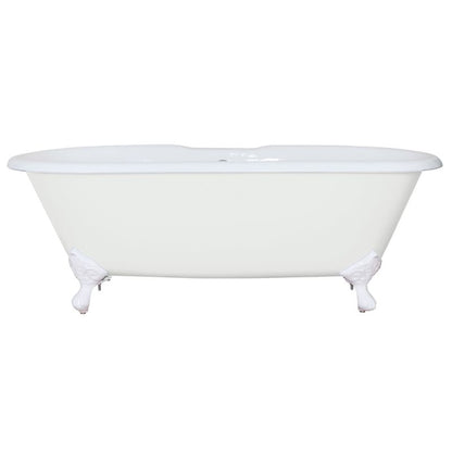 Hurlingham Dryden | Freestanding Cast Iron Bath Bath With Feet - 1700mm