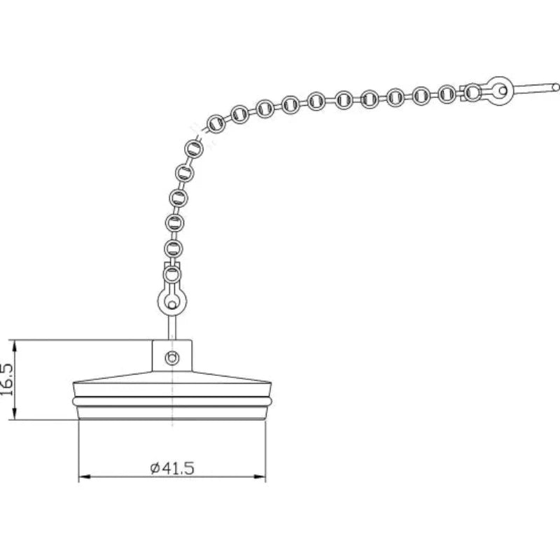 Wastes & Extras Bath Plug And Chain