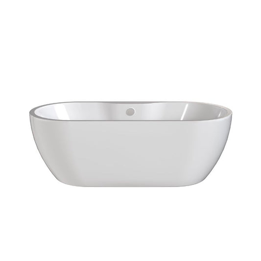 Nuie Freestanding Double Ended Boat Bath Tub - 1655mm