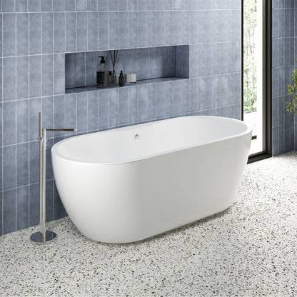 Nuie Freestanding Double Ended Boat Bath Tub - 1655mm