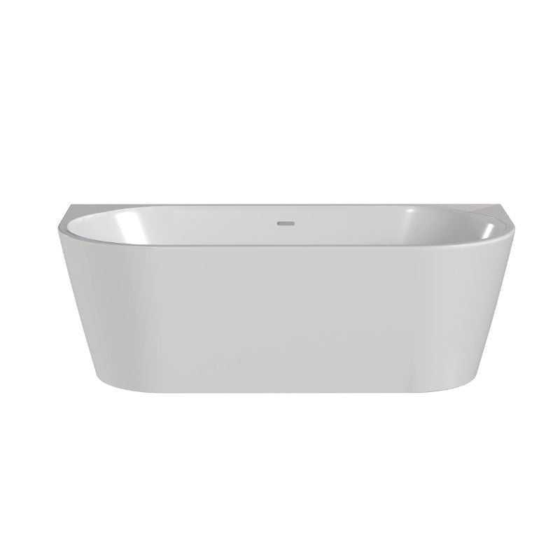 Nuie Curved Back to Wall | Freestanding Double Ended Bath Tub - 1500mm/1700mm