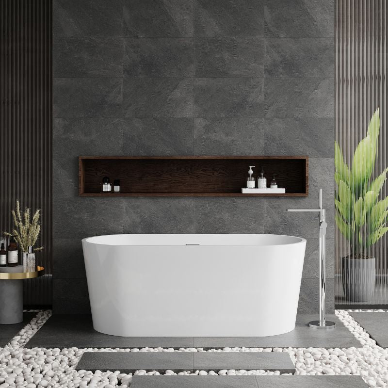 nuie Choice | Oval Freestanding Bath Tub - 1500mm/1600mm/1700mm