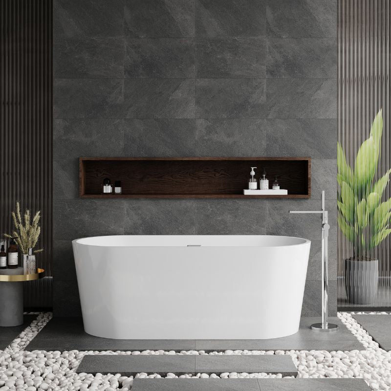 nuie Choice | Oval Freestanding Bath Tub - 1500mm/1600mm/1700mm