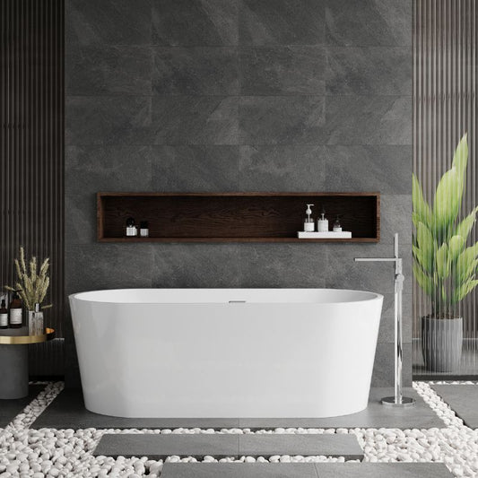 nuie Choice | Oval Freestanding Bath Tub - 1500mm/1600mm/1700mm