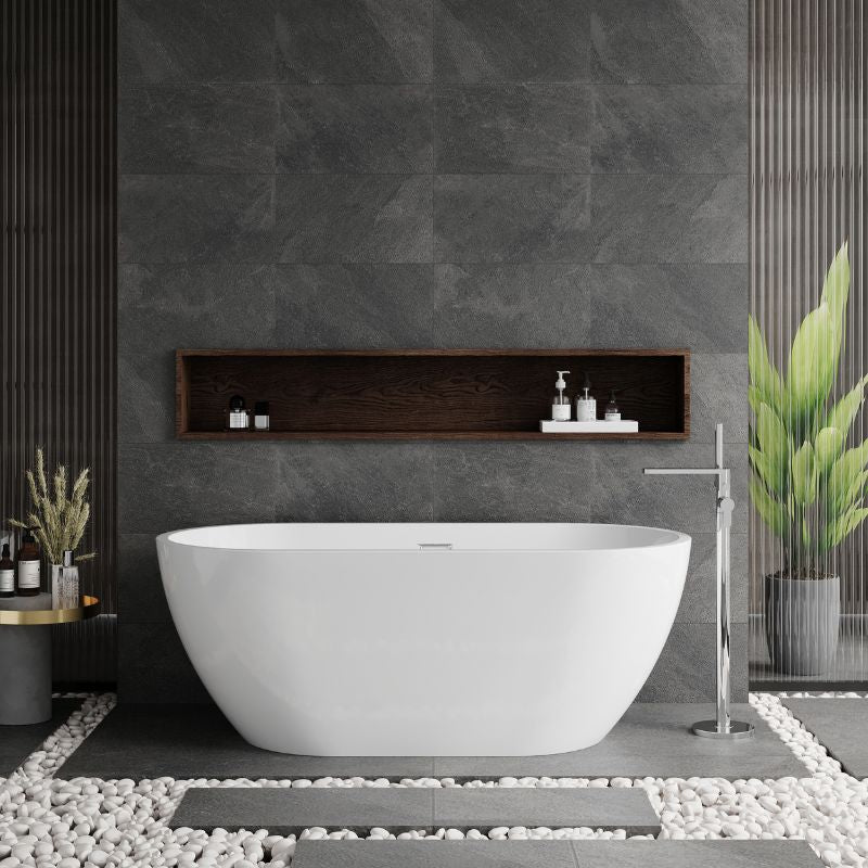 nuie Choice | Oval Freestanding Bath - 1600mm/1700mm