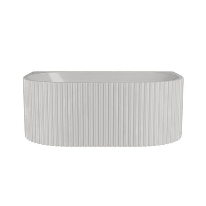 nuie Choice | Back to Wall Curved Bath Tub - 1600mm/1700mm