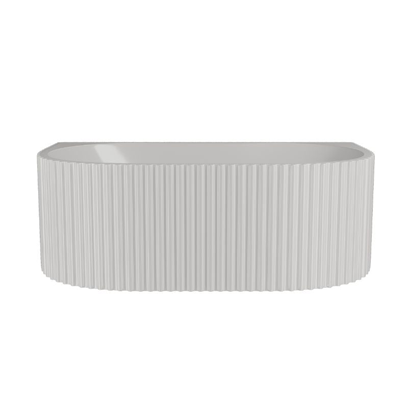 nuie Choice | Back to Wall Curved Bath Tub - 1600mm/1700mm