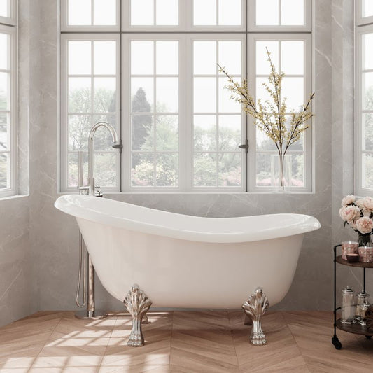 nuie Choice | Slipper Freestanding Clawfoot Bath - 1500mm