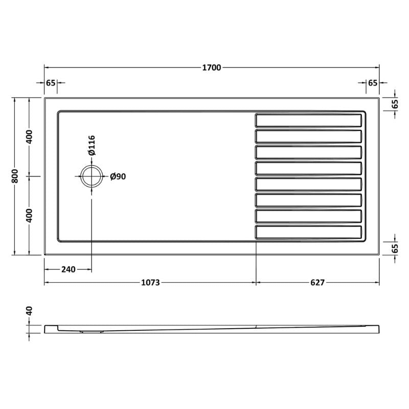 Exclusive shower tray for sophisticated interiors