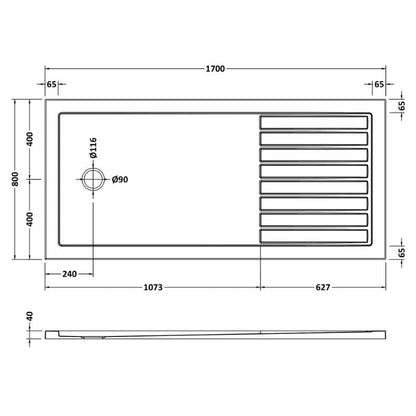 Exclusive shower tray for sophisticated interiors