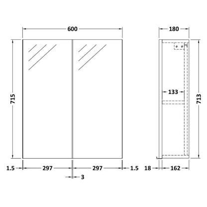 600mm Mirror Unit