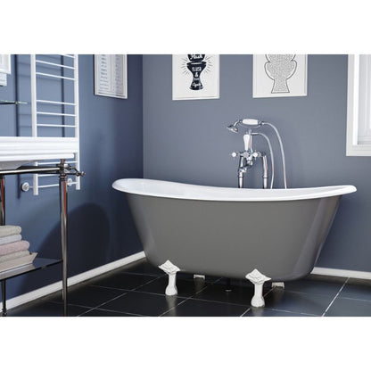 Hurlingham Prior | Freestanding Clawfoot Roll Top Bath - 1720mm