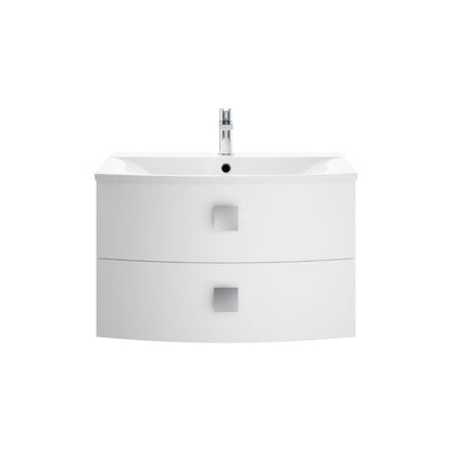 Hudson Reed Sarenna Wall Hung Vanity Unit with Polymarble Basin - 700mm