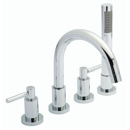 Hudson Reed Tec Lever 4 Tap Hole Bath Mixer